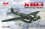 Bombers: Ju 88A-4, WWII German Bomber, ICM, Scale 1:48