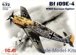 ICM72132 Messerschmitt Bf-109E-4 WWII German fighter
