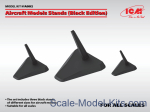 ICMA002 Aircraft models stands in 1/48,1/72,1/144 scales (Black edition)