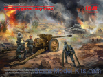 The Battle of Kursk (July 1943) with T-34-76 Soviet medium tank (early production) and Pak 36(r) Ger