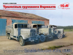 Wehrmacht 3-axle Trucks (Henschel 33D1, Krupp L3H163, LG3000)