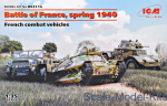 ICMDS3514 French combat vehicles. Battle of France, spring 1940 (3 kits in box)