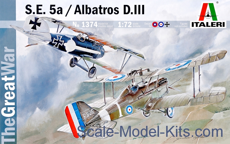 s.e Albatros d.iii 5a kit 1:72 aerei scala italeri 