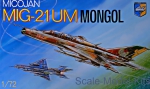 Trainer aircraft / Sport: MiG-21 UM Mongol Soviet trainer-fighter, Kondor, Scale 1:72