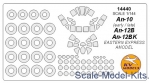 Decals / Mask: Mask for An-10 / An-12, Eastern Express kit, KV Models, Scale 1:144