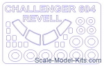 KVM14613 Mask for Challenger CL 601/CL-604, Revell kit