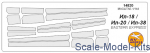 Decals / Mask: Mask for Ilyushin IL-18 (Eastern Express), KV Models, Scale 1:144