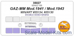 KVM35027 Mask 1/35 for GAZ-MM, double sided, Miniart kit