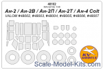 KVM48102 Mask 1/48 for An-2/An-2V/An-2P/An-2T/An-4 Colt  + wheels masks (Valom)