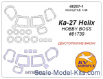 Mask 1/48 for Kamov KA-27 Helix (Double sided) + wheels masks (Hobby Boss)