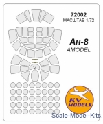 Decals / Mask: Mask for Antonov An-8 (Amodel), KV Models, Scale 1:72