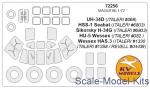 Decals / Mask: Mask for UH-34 / S-58 / Wessex and wheels masks  (Italeri/Revell), KV Models, Scale 1:72