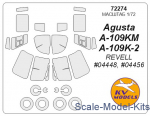 KVM72274 Mask for Agusta A-109 and wheels masks (Revell)