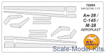 Decals / Mask: Mask for Antonov An-28 (Aeroplast), KV Models, Scale 1:72