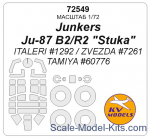 KVM72549 Mask 1/72 for Junkers Ju-87 B2/R2 