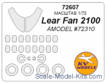 Mask 1/72 for Lear Fan 2100, Amodel kit