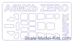 Decals / Mask: Mask for Mitsubishi A6M2b Zero, Airfix kit, KV Models, Scale 1:72