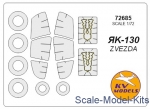 KVM72685 Mask for Yak-130 + wheels, Zvezda kit