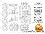 Decals / Mask: Mask for Do-17Z-2/ Do-17Z-10 + wheels, ICM kit, KV Models, Scale 1:72