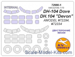 Mask 1/72 for DH-104 Dove/DH.104 