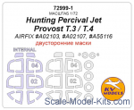 Mask 1/72 for Hunting Percival Jet Provost T.3/T.4 (Double sided) + wheels masks (AirFix)