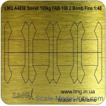 LMG-A4836 Soviet 100kg FAB-100 2 Bomb Fins