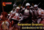 MS72026 Burgundian sergeants and archers, XIV-XV century