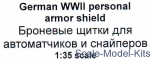 Mars-PE35035 Photoetched: German WWII personal armor shield