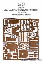 Mars-PE48004 Su-27 interior, for Academy/Modelist