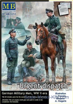 Urgent Dispatch. German Military Men, WWII era