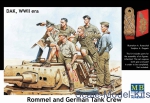 MB3561 Rommel and German tank crew, DAK, WWII era