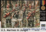 MB3589 U.S. Marines in jungle, WWII era