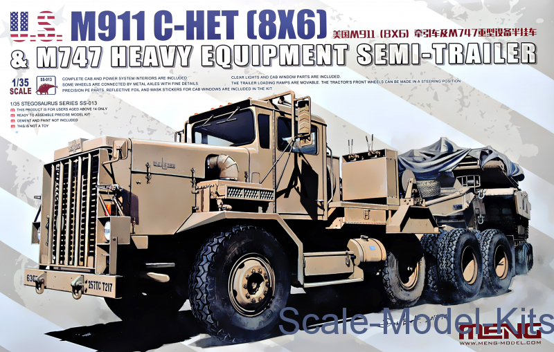 Meng U.S. M911 CHET(8X6) & M747 Heavy Equipment SemiTrailer