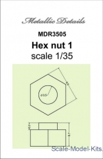 MD-R3505 Detailing set - Hex nut 1