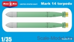 MM35-018 US Mark 14 torpedo, 2 pcs