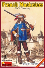 Knights (middle ages): French musketeer, XVII century, MiniArt, Scale 1:16