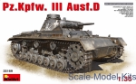 Tank: Pz.Kpfw.III Ausf.D German medium tank, MiniArt, Scale 1:35
