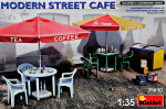 Modern street cafe