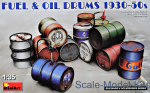 MA35613 Fuel & oil drums 1930-50s