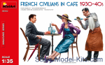 MA38062 French Civilians in Cafe 1930-40s