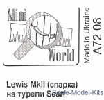 MINI7208 Lewis Mk II machine-gun on Scarf ring mount