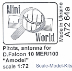 Detailing set: Antenna for "Falcon-10MER" "Amodel", Mini World, Scale 1:72