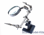 MOD008 Jewelry helping hand, magnifier with 2 clamps (3rd hand)