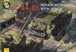 MW7212 T-34/85 Soviet WWII repair retriever with winch