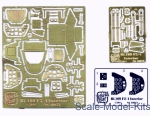 Photo-etched parts: Interior set for Bf.109 F2/F4 Zvezda model kit. Photoetched parts and film, Northstar Models, Scale 1:48