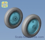 Detailing set: Wheels set for Soviet Polikarpov I-16 - No mask, Northstar Models, Scale 1:48