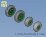 Detailing set: Wheels set for Ka-27 / Ka-32 Soviet / Russian helicopter - No mask series, Northstar Models, Scale 1:48