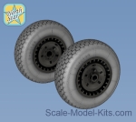 Detailing set: Wheels set for Messerschmitt Me.262 type 1 - No mask series, Northstar Models, Scale 1:48