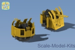 NSA350069 6 pcs of Royal Navy 40mm Bofors Twin Mark V Mounting