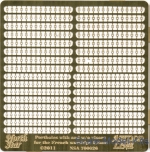 NSA700026 Portholes (side scuttles) with and w/o visors for French warships, 20-th century 0,5 mm
